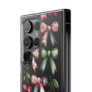 Coquette Style Clear Phone Case with Tpu Cushioned Edges - Dipaliz - Mobile Cases