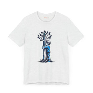 Soft Jersey Short Sleeve Boy Hugging Tree Nature Lover Tee Dipaliz - T-shirts