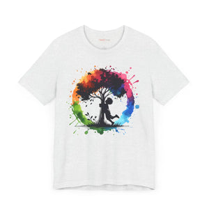 Soft Cotton Boy Hugging Tree Tee Nature Design - Dipaliz - T-shirts