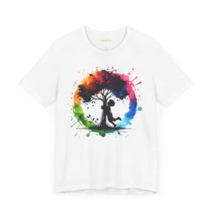 Soft Cotton Boy Hugging Tree Tee Nature Design - Dipaliz - T-shirts