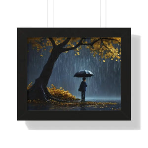 Framed Horizontal Poster with Protective Acrylic Cover - Dipaliz - 14″ x 11″ / Black - Visual Artwork