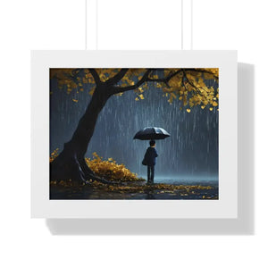 Framed Horizontal Poster with Protective Acrylic Cover - Dipaliz - 14″ x 11″ / White - Visual Artwork