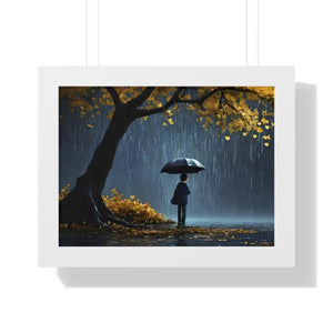 Framed Horizontal Poster with Protective Acrylic Cover - Dipaliz - 16″ x 12″ / White - Visual Artwork