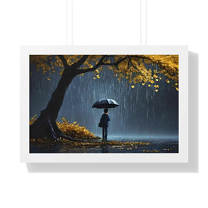 Framed Horizontal Poster with Protective Acrylic Cover - Dipaliz - 24″ x 16″ / White - Visual Artwork