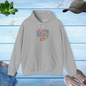 Retro Wavy Text Chat Hoodie - Mental Health Humor - Dipaliz - s / Sport Grey