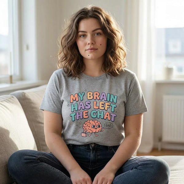 Retro Mental Health Chat Tee - Cotton Humor - Dipaliz - s / Athletic Heather - T-shirt