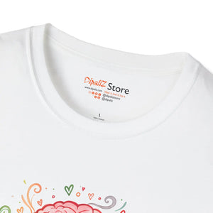 Brain Rainbow T-shirt, ?Wired Differently Wonderfully’ Inspirational Tee - T-shirts