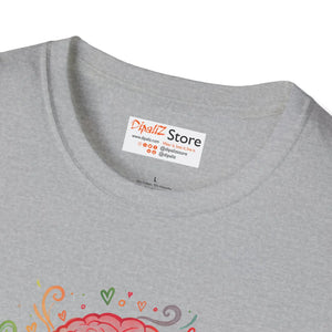 Brain Rainbow T-shirt, ?Wired Differently Wonderfully’ Inspirational Tee - T-shirts