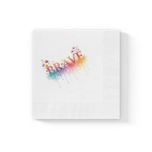 Brave Watercolor Cocktail Napkins – Paper Decor - Dipaliz