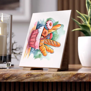 Stylish Ceramic Photo Tiles with Vibrant Flair - Dipaliz - Wall