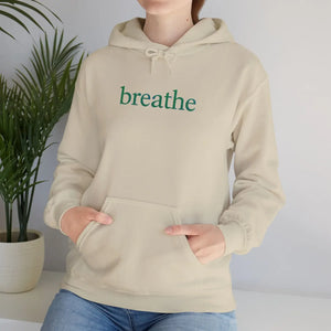 Breathe Hoodie, Minimal Wellness Relaxation Pullover - Hoodies - m