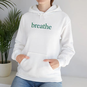 Breathe Hoodie, Minimal Wellness Relaxation Pullover - Hoodies - m