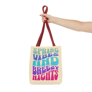 Breezy Nights Tote Bag – Retro Polyester - Dipaliz - Tote Bags
