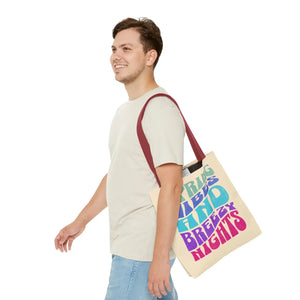 Breezy Nights Tote Bag – Retro Polyester - Dipaliz - Tote Bags