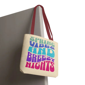 Breezy Nights Tote Bag – Retro Polyester - Dipaliz - Tote Bags