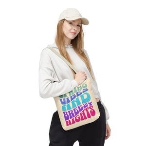 Breezy Nights Tote Bag – Retro Polyester - Dipaliz - Tote Bags