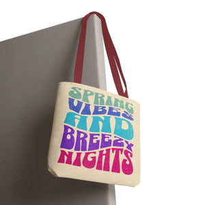 Breezy Nights Tote Bag – Retro Polyester - Dipaliz - Tote Bags