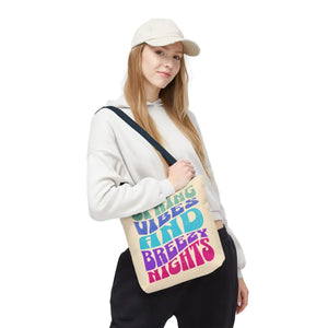 Breezy Nights Tote Bag – Retro Polyester - Dipaliz - Tote Bags