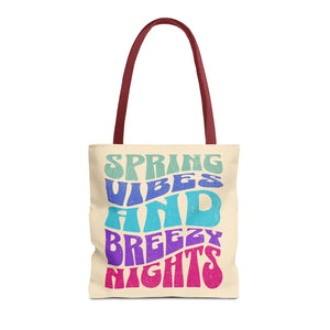 Breezy Nights Tote Bag – Retro Polyester - Dipaliz - Tote Bags