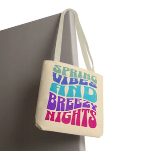 Breezy Nights Tote Bag – Retro Polyester - Dipaliz - Tote Bags