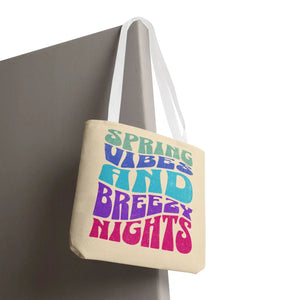 Breezy Nights Tote Bag – Retro Polyester - Dipaliz - Tote Bags