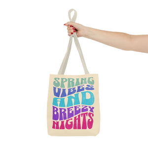 Breezy Nights Tote Bag – Retro Polyester - Dipaliz - Tote Bags