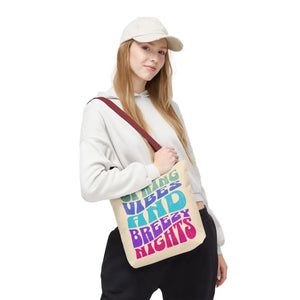 Breezy Nights Tote Bag – Retro Polyester - Dipaliz - Tote Bags