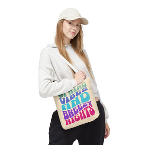 Breezy Nights Tote Bag – Retro Polyester - Dipaliz - Tote Bags