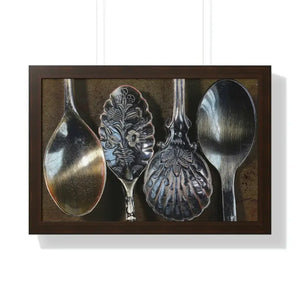 Framed Horizontal Poster - Coffee Culture Wall Art - Dipaliz - 24″ × 16″ / Walnut - Posters Prints & Visual Artwork