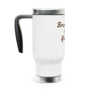 Glossy White Enamel Steel Travel Mug - Outdoor Adventures - Dipaliz - Mugs