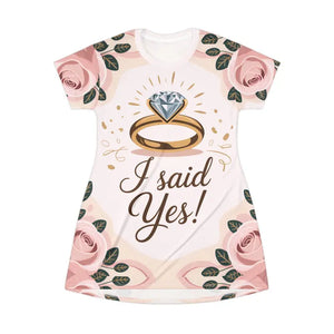 Wedding Party T-shirt Dress - Bridal Proposal Celebration - Dipaliz - Dresses