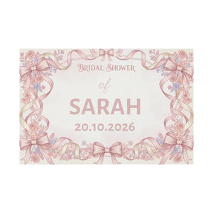 Personalized Bridal Shower Yard Sign – Pink Floral - Dipaliz - Sidewalk & Signs