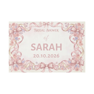 Personalized Bridal Shower Yard Sign – Pink Floral - Dipaliz - Sidewalk & Signs