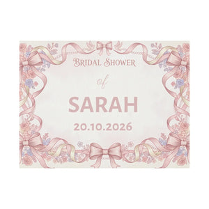 Personalized Bridal Shower Yard Sign – Pink Floral - Dipaliz - Sidewalk & Signs