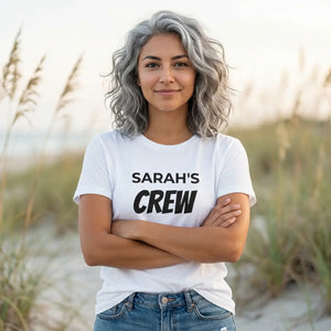 Custom Bride Crew Tee - Personalized Bachelorette Party - Dipaliz - T-shirts - m