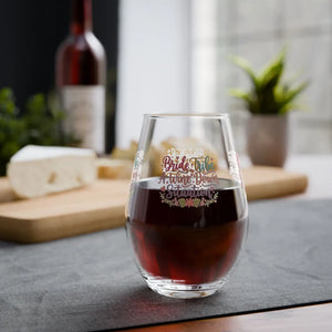 Floral Stemless Wine Glass - Bride Tribe Party - Dipaliz - Glasses