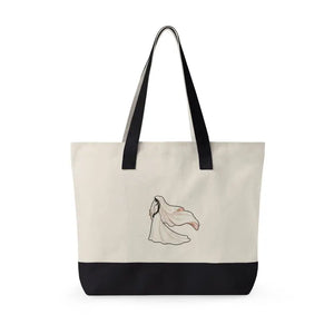 Bags - Zippered Canvas Tote - Personalized Bride Gift - Dipaliz