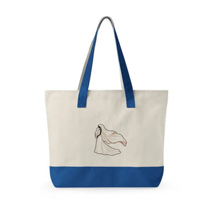Bags - Zippered Canvas Tote - Personalized Bride Gift - Dipaliz
