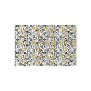Floral Grey Outdoor Rug – Soft Polyester Chenille - Dipaliz - Rugs