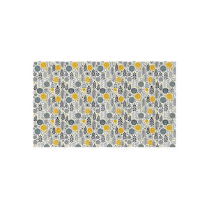 Floral Grey Outdoor Rug – Soft Polyester Chenille - Dipaliz - Rugs