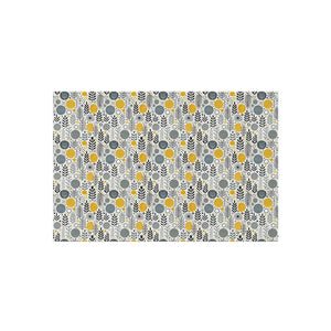 Floral Grey Outdoor Rug – Soft Polyester Chenille - Dipaliz - Rugs