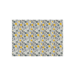 Floral Grey Outdoor Rug – Soft Polyester Chenille - Dipaliz - Rugs