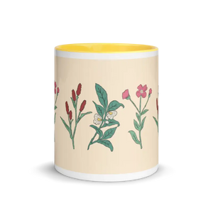 Floral Pink Ceramic Mug - Vibrant Energy Boost - Dipaliz - Mugs