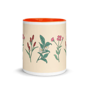 Floral Pink Ceramic Mug - Vibrant Energy Boost - Dipaliz - Mugs