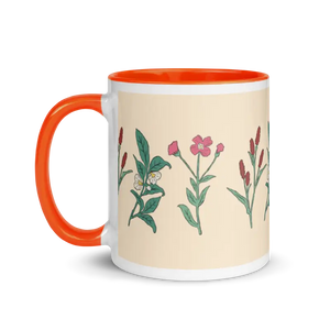 Floral Pink Ceramic Mug - Vibrant Energy Boost - Dipaliz - Mugs