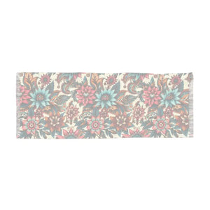 Chic Light Scarf with Bright Florals Lightweight Design - Dipaliz - 27’’ × 71’’ - Scarves & Shawls