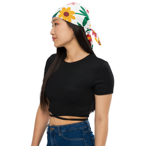 Vibrant Floral Bandana - Eco Friendly Recycled - Dipaliz - Bandanas & Headties