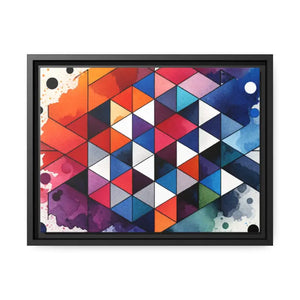 Colorful Geometric Matte Canvas Wall Art - Dipaliz - Posters Prints & Visual Artwork