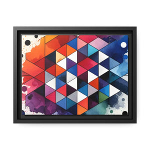 Colorful Geometric Matte Canvas Wall Art - Dipaliz - Posters Prints & Visual Artwork