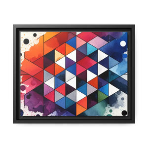 Colorful Geometric Matte Canvas Wall Art - Dipaliz - Posters Prints & Visual Artwork